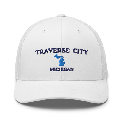 'Traverse City Michigan' Trucker Hat (w/ Michigan Outline)