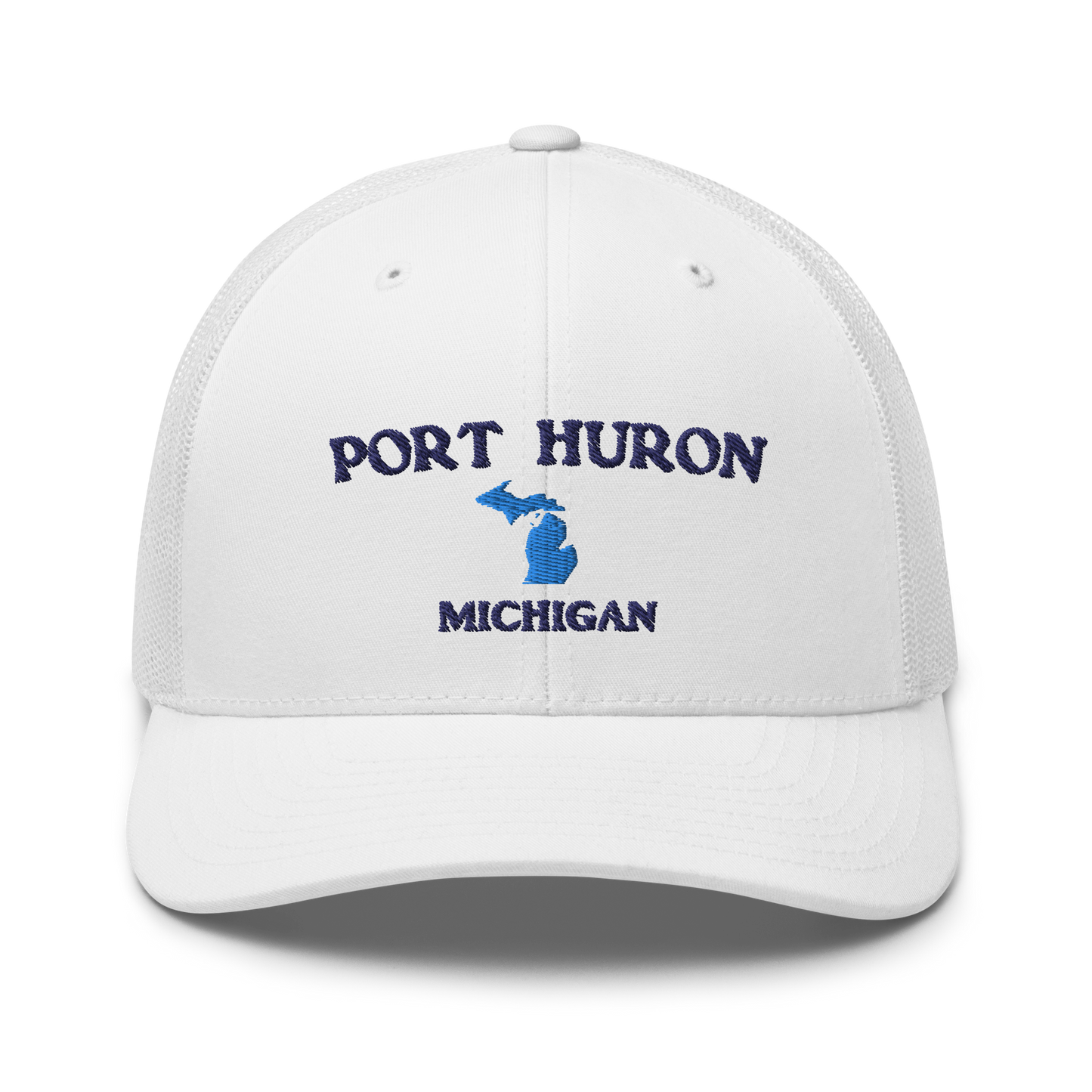 'Port Huron Michigan' Trucker Hat (w/ Michigan Outline)