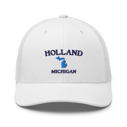 'Holland Michigan' Trucker Hat (w/ Michigan Outline)