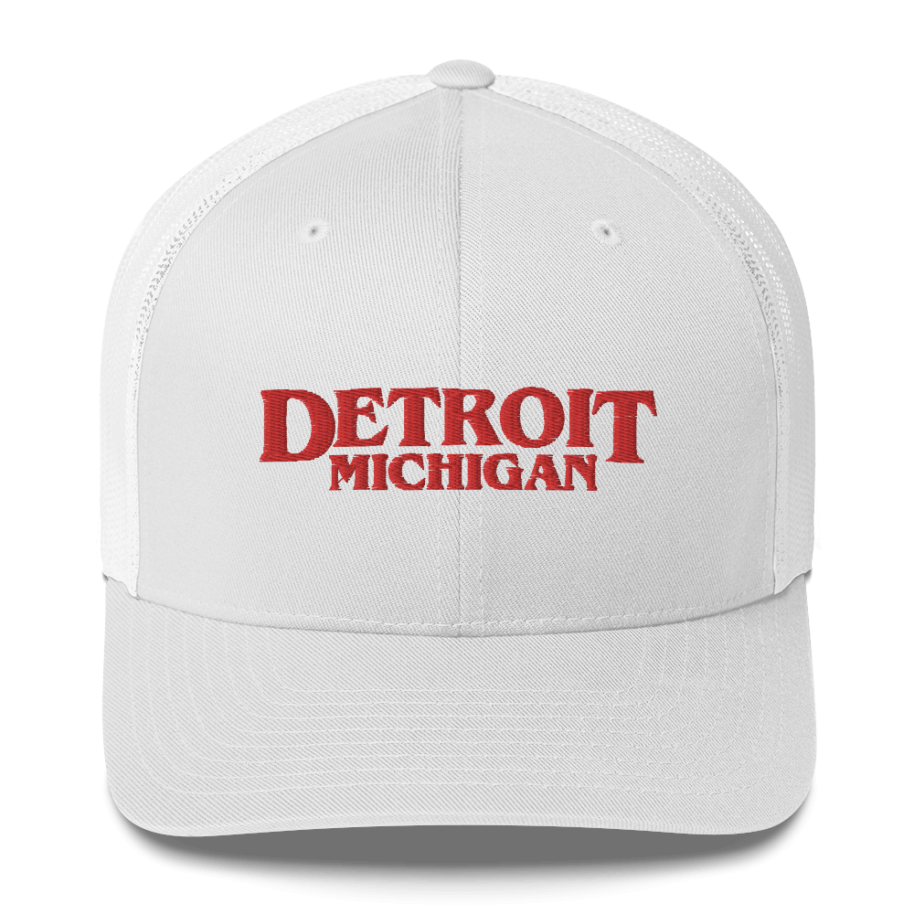 'Detroit Michigan' Trucker Hat (1980s Drama Parody)