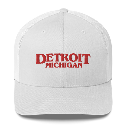 'Detroit Michigan' Trucker Hat (1980s Drama Parody)