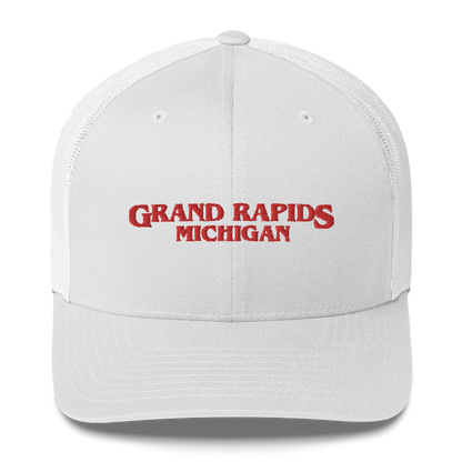 'Grand Rapids Michigan' Trucker Hat (1980s Drama Parody)