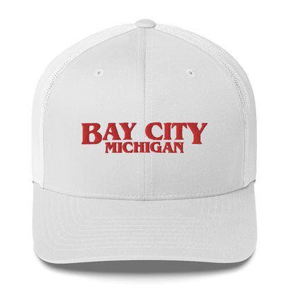 'Bay City Michigan' Trucker Hat (1980s Drama Parody)