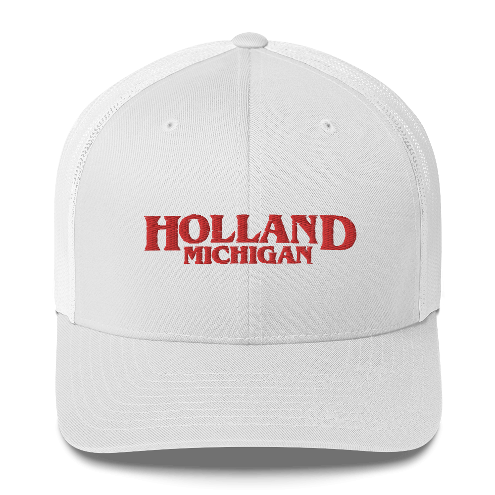 'Holland Michigan' Trucker Hat (1980s Drama Parody)