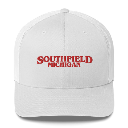 'Southfield Michigan' Trucker Hat (1980s Drama Parody)