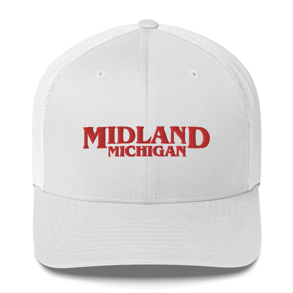 'Midland Michigan' Trucker Hat (1980s Drama Parody)