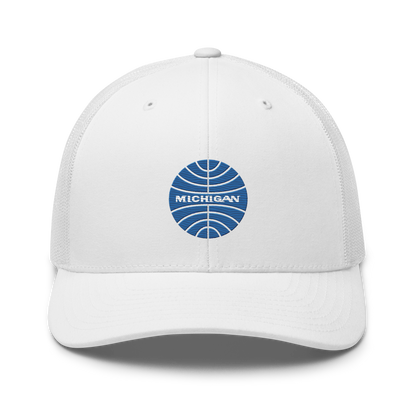 'Michigan' Trucker Hat (Retro Airline Parody)