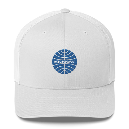 'Michigan' Trucker Hat (Retro Airline Parody)