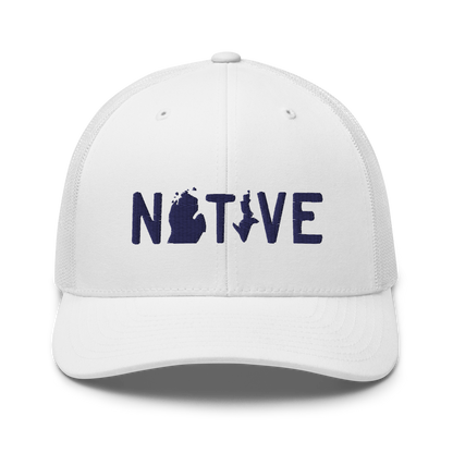 Michigan 'Native' Trucker Hat (Licence Plate Font)