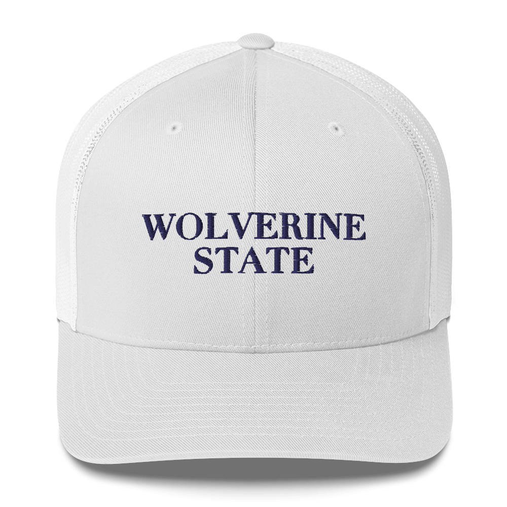 Michigan 'Wolverine State' Trucker Hat (Didone Font)