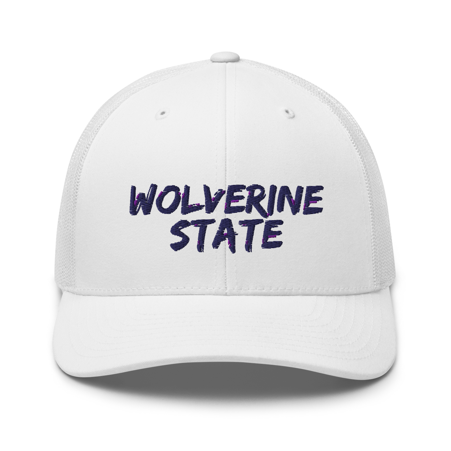 Michigan 'Wolverine State' Trucker Hat (Angry Brush Font)