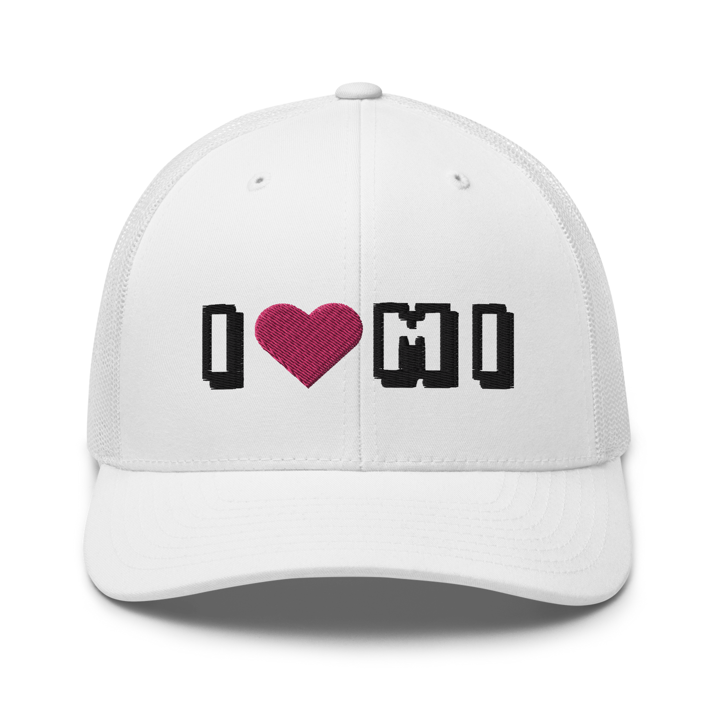 Michigan 'I ❤️ MI' Trucker Hat (Arcade Font)