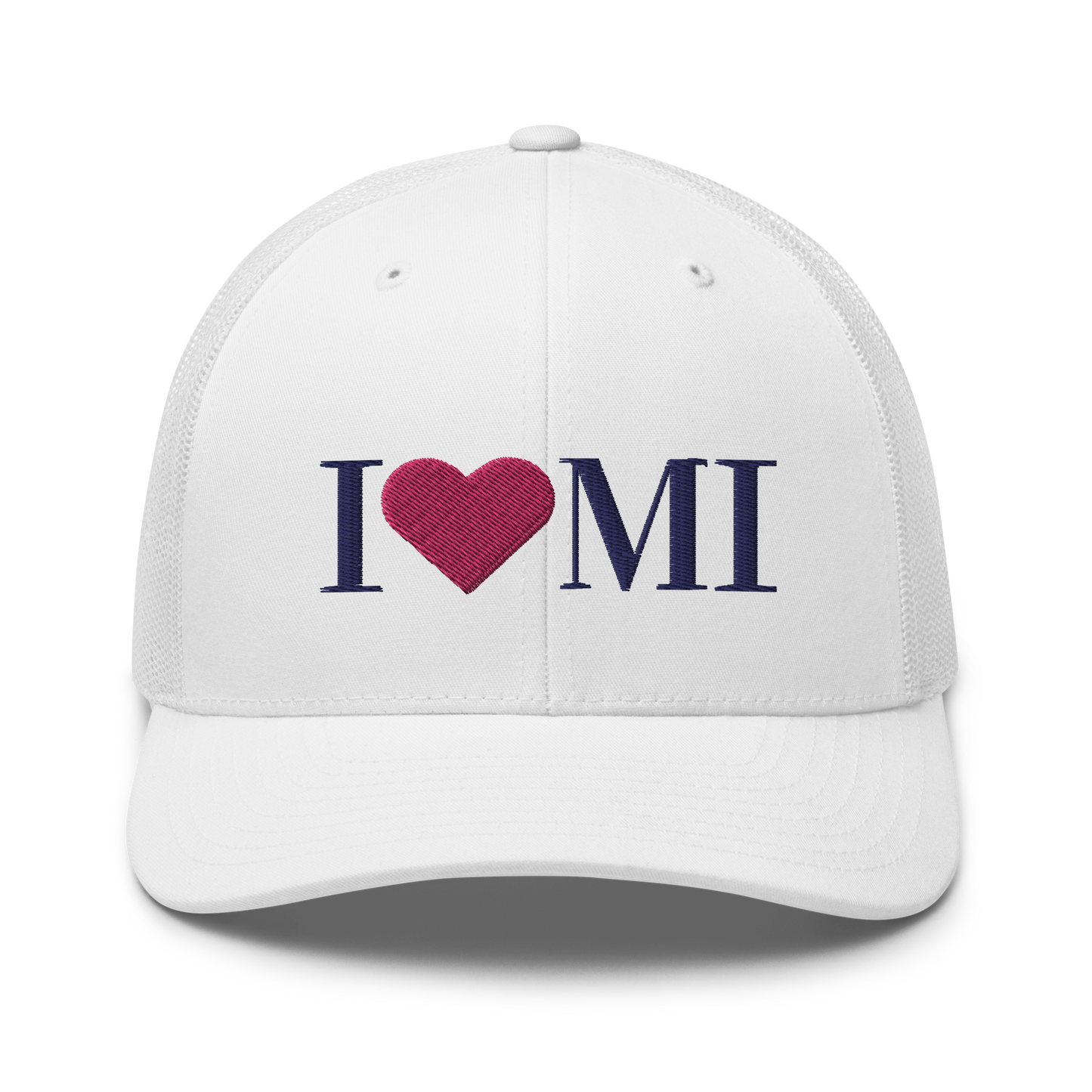 Michigan 'I ❤️ MI' Trucker Hat (Didone Font)