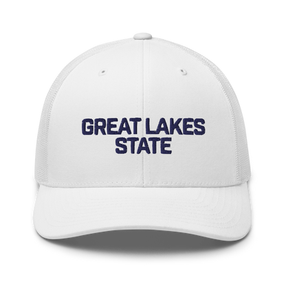 Michigan 'Great Lakes State' Trucker Hat (Maritime Font)