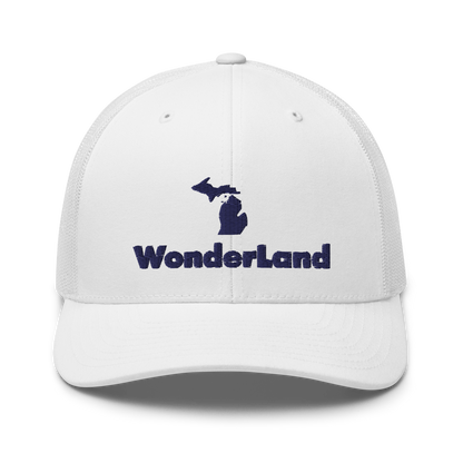 Michigan 'Wonderland' Trucker Hat (Geometric Sans Font)