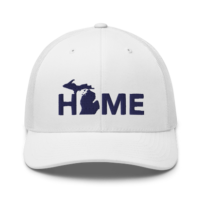 Michigan 'Home' Trucker Hat (Geometric Sans Font)