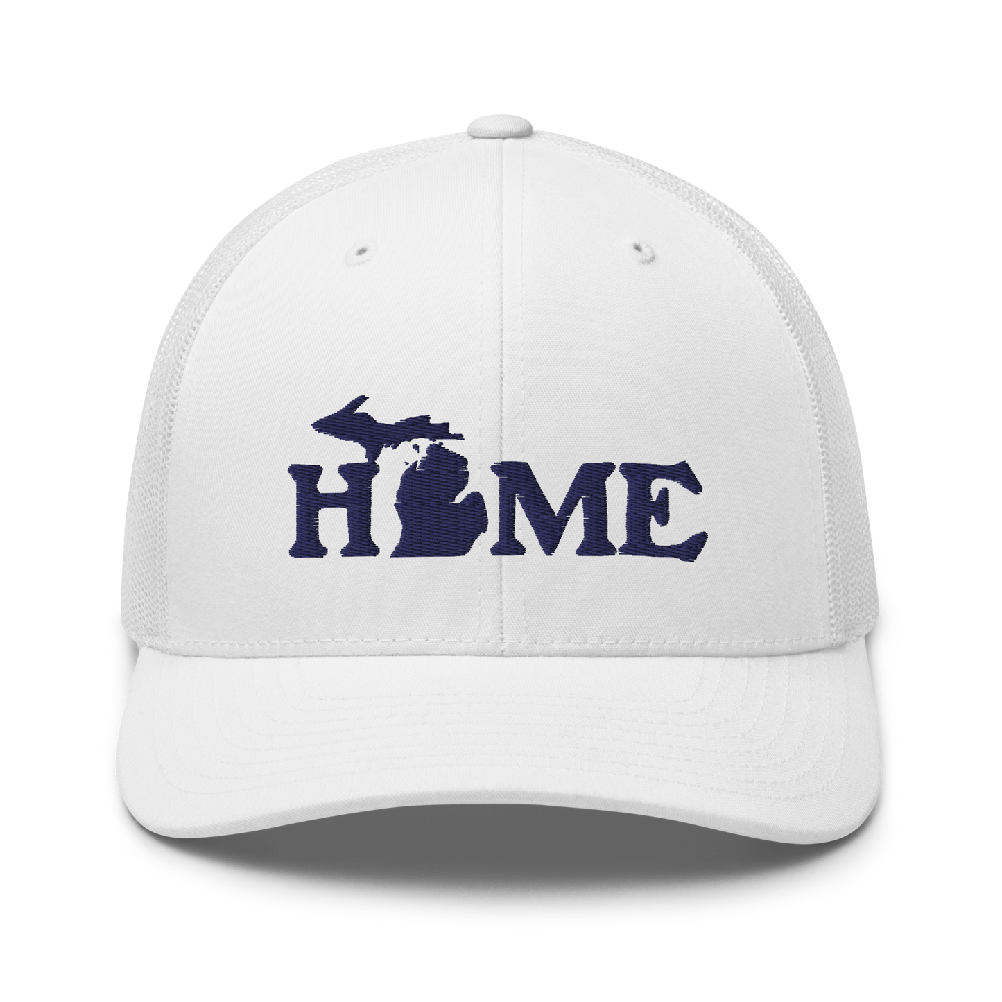 Michigan 'Home' Trucker Hat (Woodcut Font)