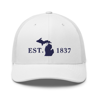 Michigan 'EST 1837' Trucker Hat (Didone Font)