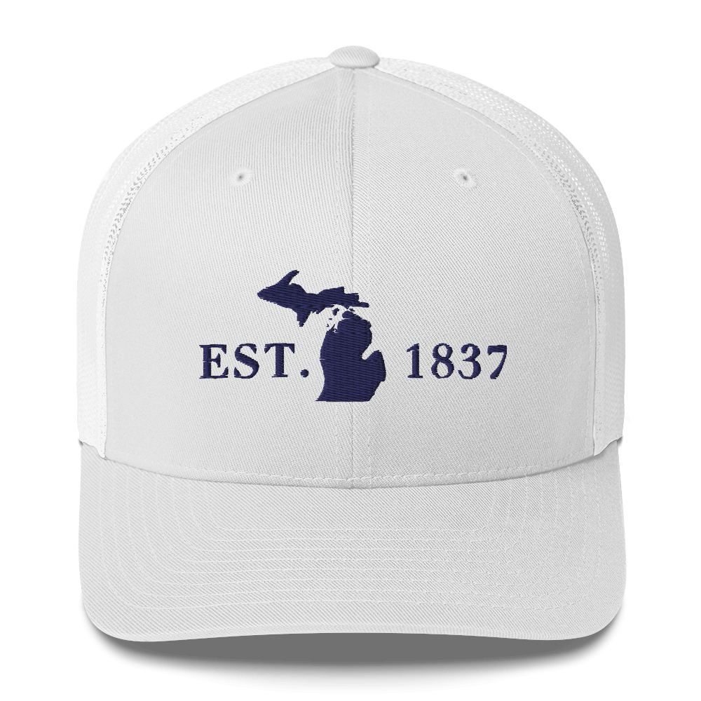 Michigan 'EST 1837' Trucker Hat (Didone Font)