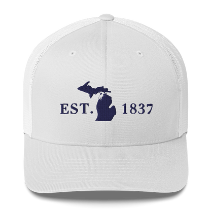 Michigan 'EST 1837' Trucker Hat (Didone Font)