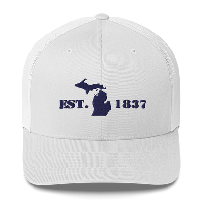 Michigan 'EST 1837' Trucker Hat (Army Font)