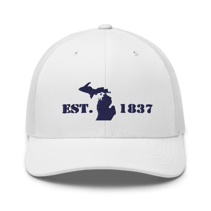 Michigan 'EST 1837' Trucker Hat (Army Font)