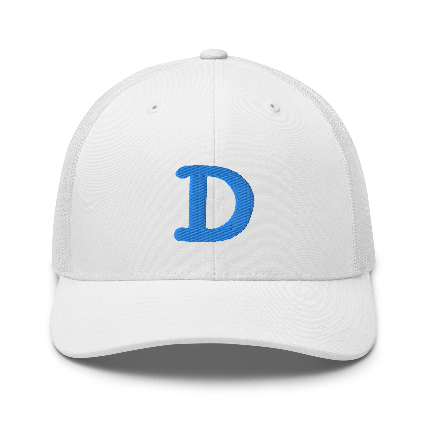 Detroit 'Old French D' Trucker Hat | Azure Embroidery