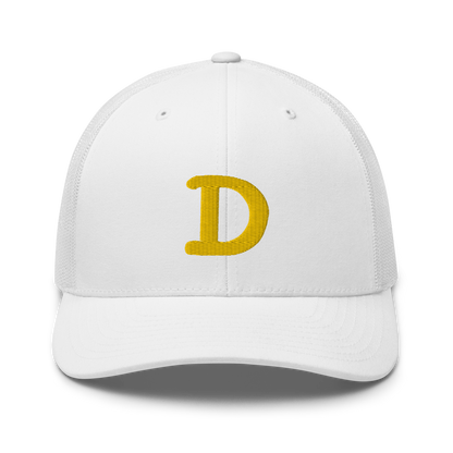 Detroit 'Old French D' Trucker Hat | Gold Embroidery