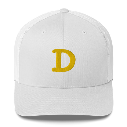 Detroit 'Old French D' Trucker Hat | Gold Embroidery