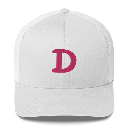 Detroit 'Old French D' Trucker Hat | Pink Embroidery