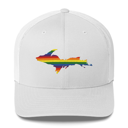 Michigan Upper Peninsula Trucker Hat (Pride Edition)