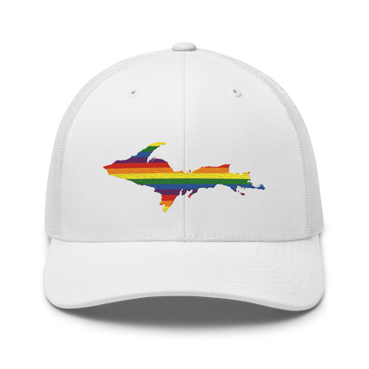 Michigan Upper Peninsula Trucker Hat (Pride Edition)