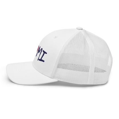 Michigan 'I ❤️ MI' Trucker Hat (Brush Font)