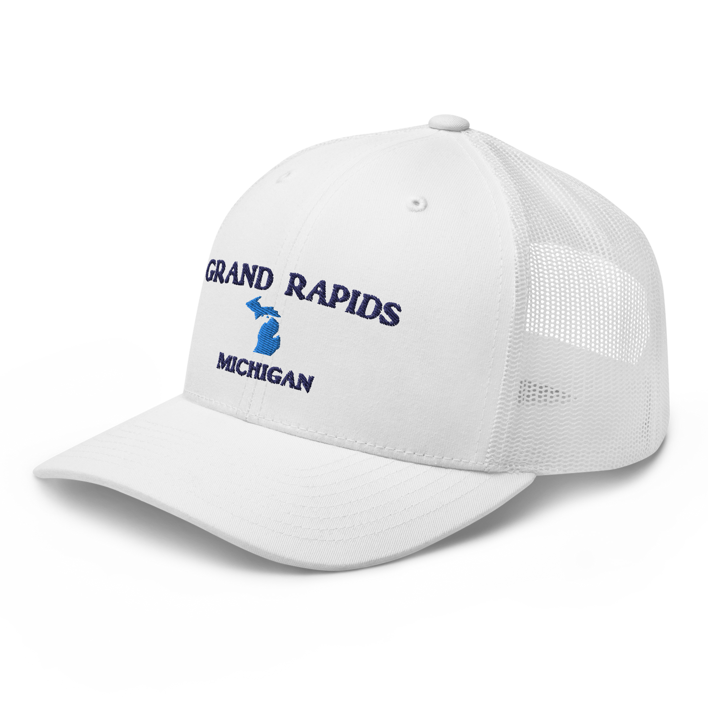 'Grand Rapids Michigan' Trucker Hat (w/ Michigan Outline)