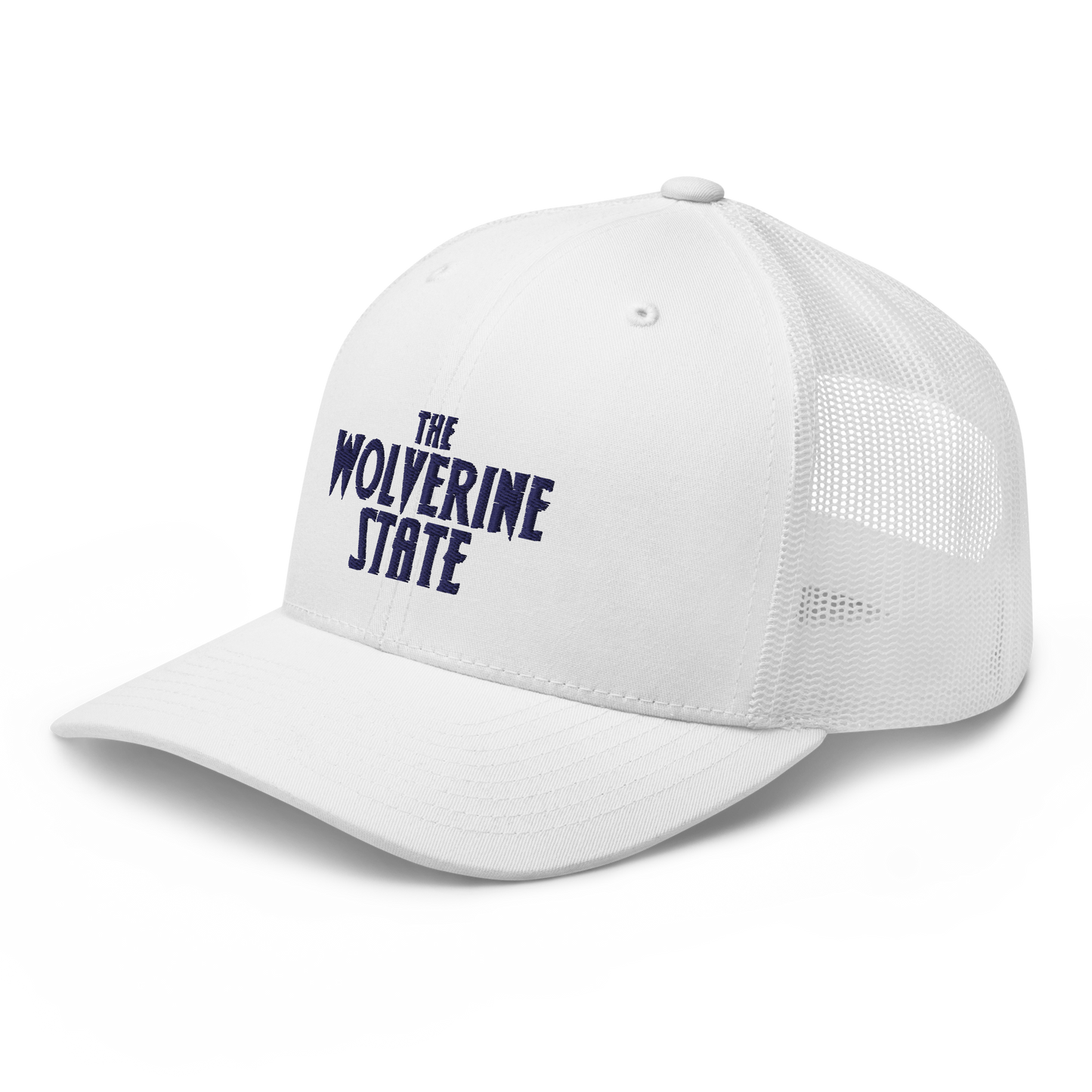 Michigan 'The Wolverine State' Trucker Hat (Vicious Mustelid Font)