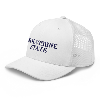 Michigan 'Wolverine State' Trucker Hat (Didone Font)