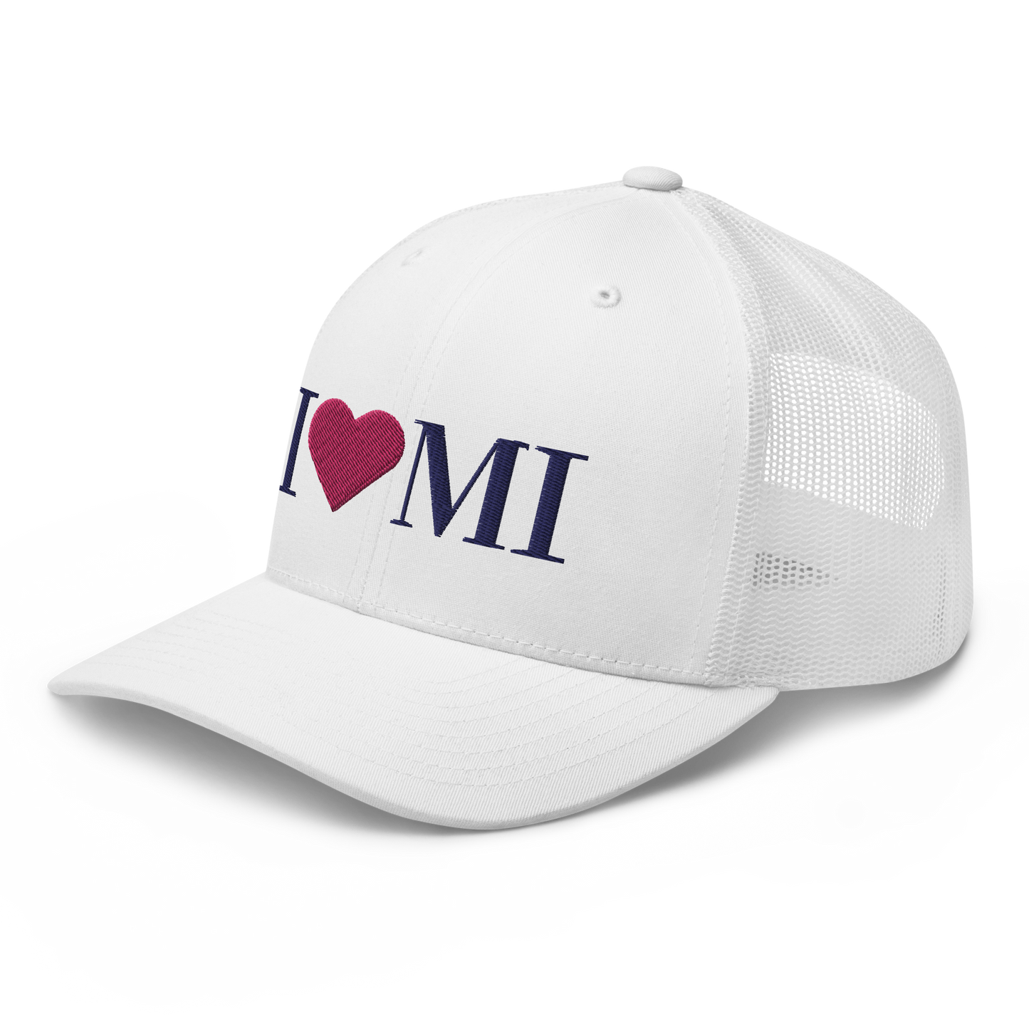 Michigan 'I ❤️ MI' Trucker Hat (Didone Font)