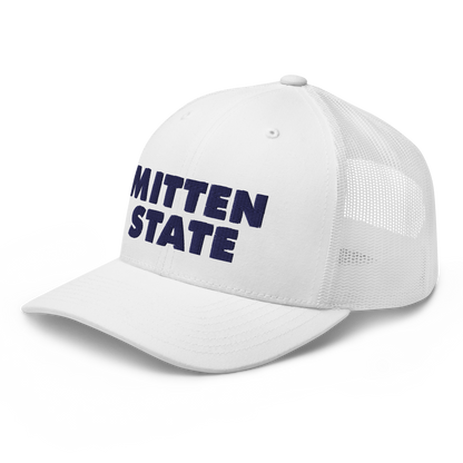 Michigan 'Mitten State' Trucker Hat (Geometric Sans Font)