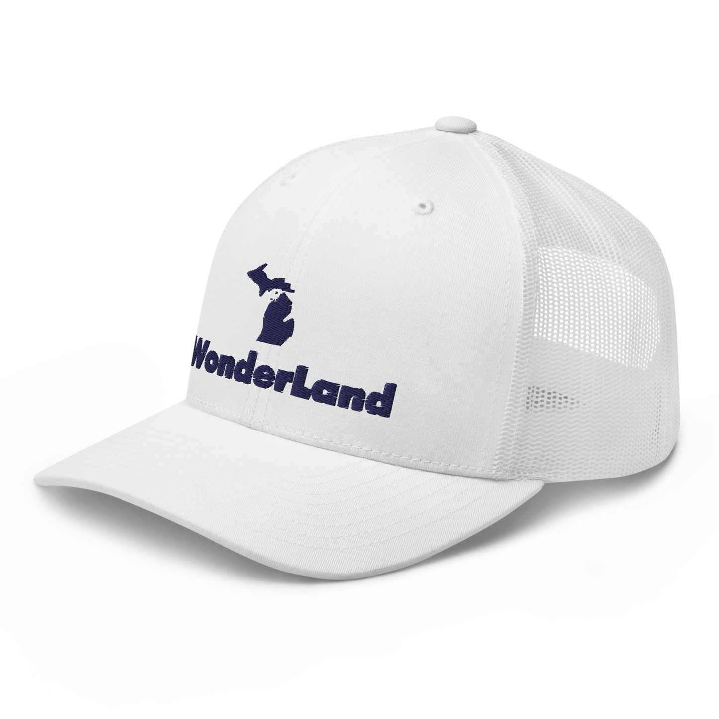 Michigan 'Wonderland' Trucker Hat (Geometric Sans Font)