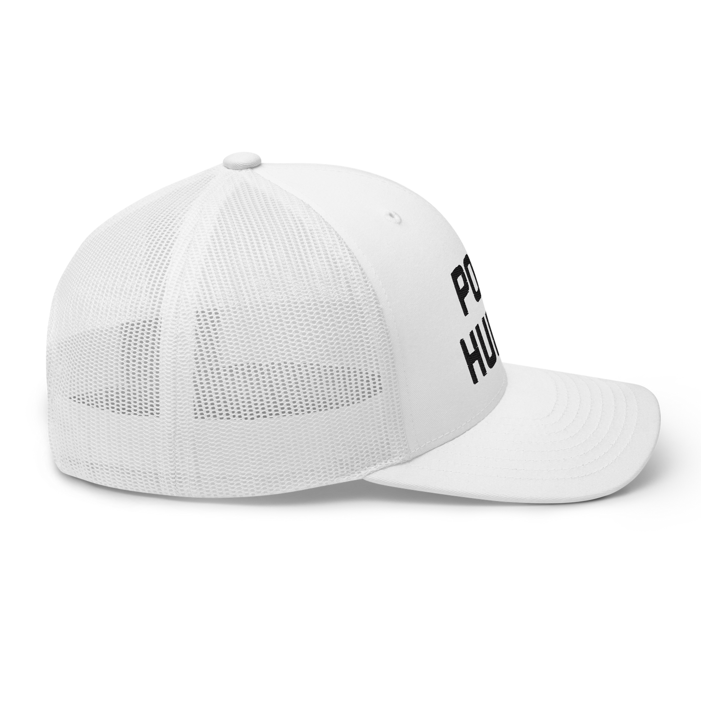 'Port Huron' Trucker Hat | White/Black Embroidery