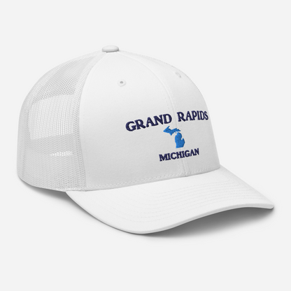 'Grand Rapids Michigan' Trucker Hat (w/ Michigan Outline)