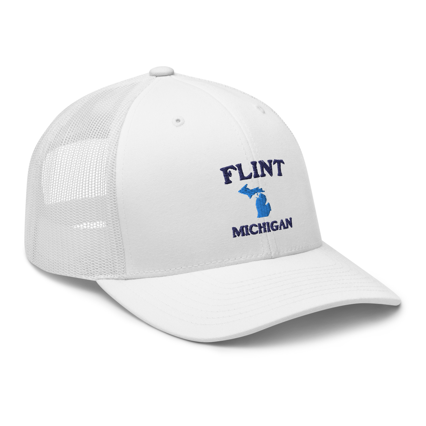 'Flint Michigan' Trucker Hat (w/ Michigan Outline)