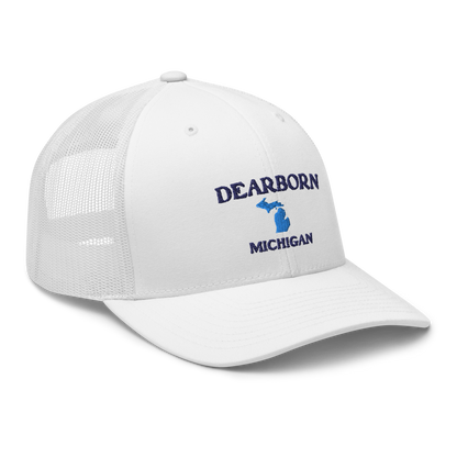 'Dearborn Michigan' Trucker Hat (w/ Michigan Outline)