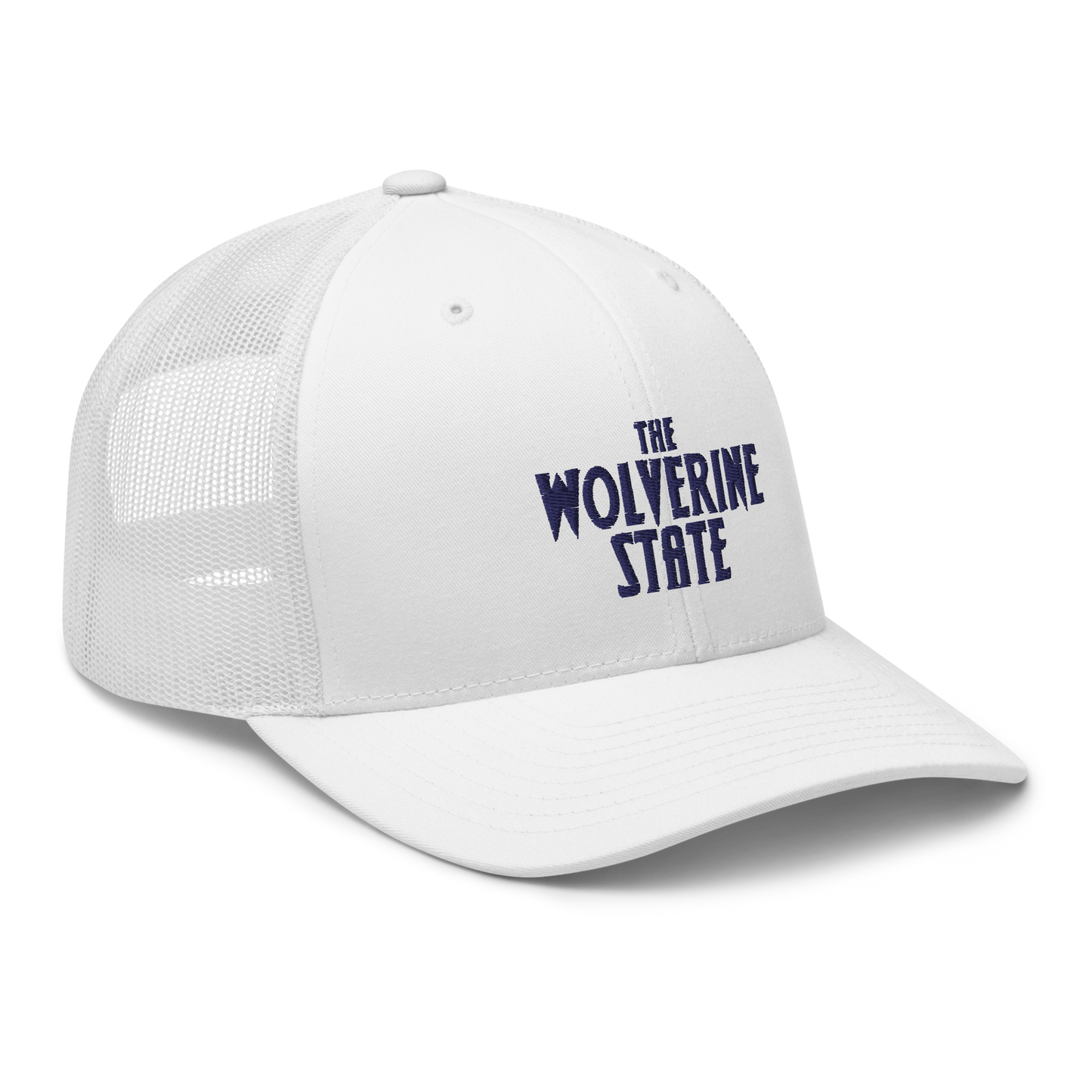 Michigan 'The Wolverine State' Trucker Hat (Vicious Mustelid Font)