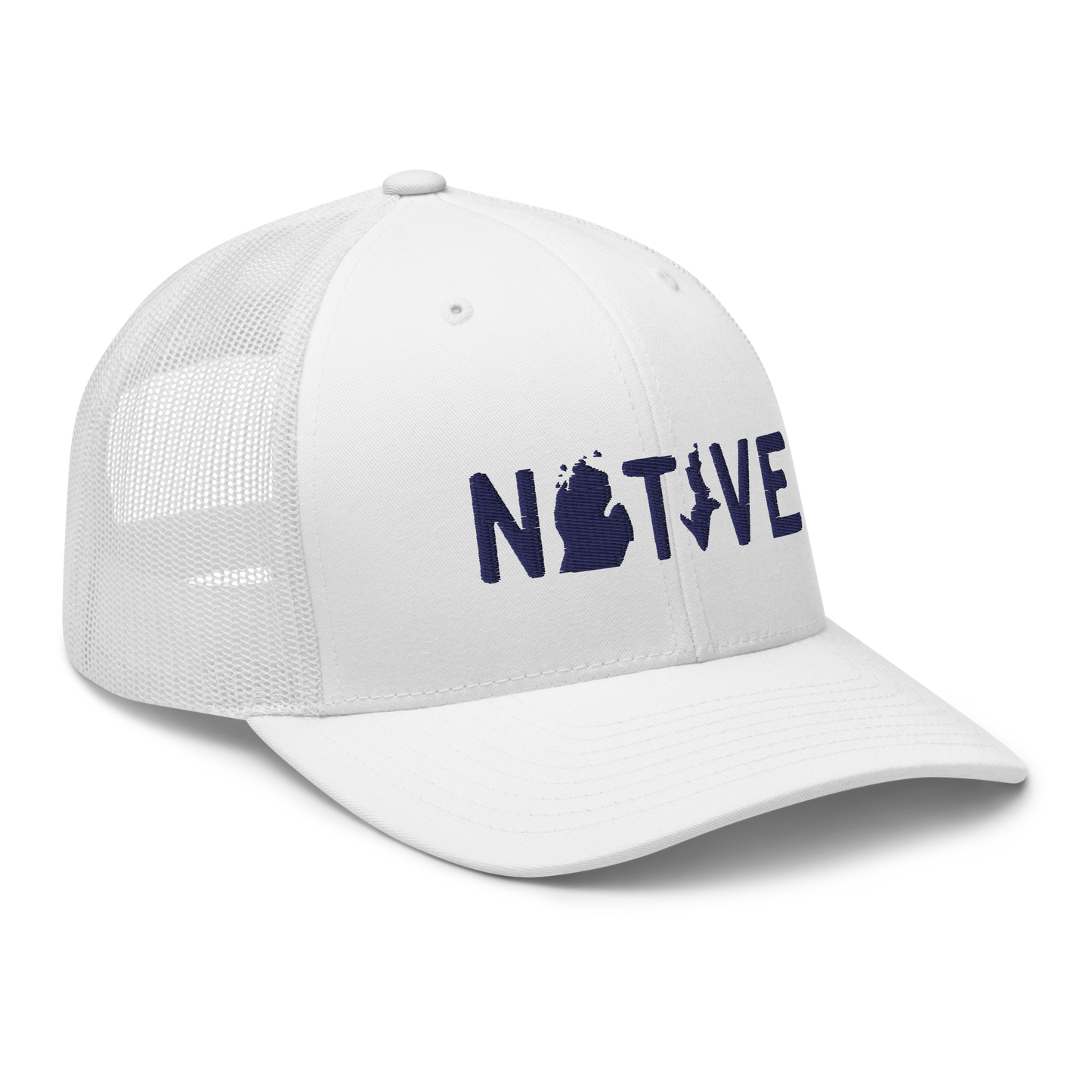 Michigan 'Native' Trucker Hat (Licence Plate Font)