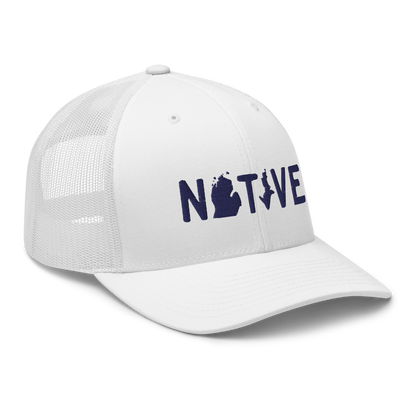 Michigan 'Native' Trucker Hat (Licence Plate Font)