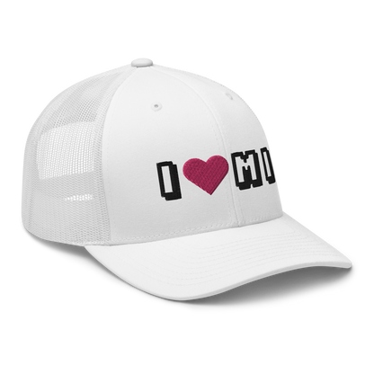 Michigan 'I ❤️ MI' Trucker Hat (Arcade Font)