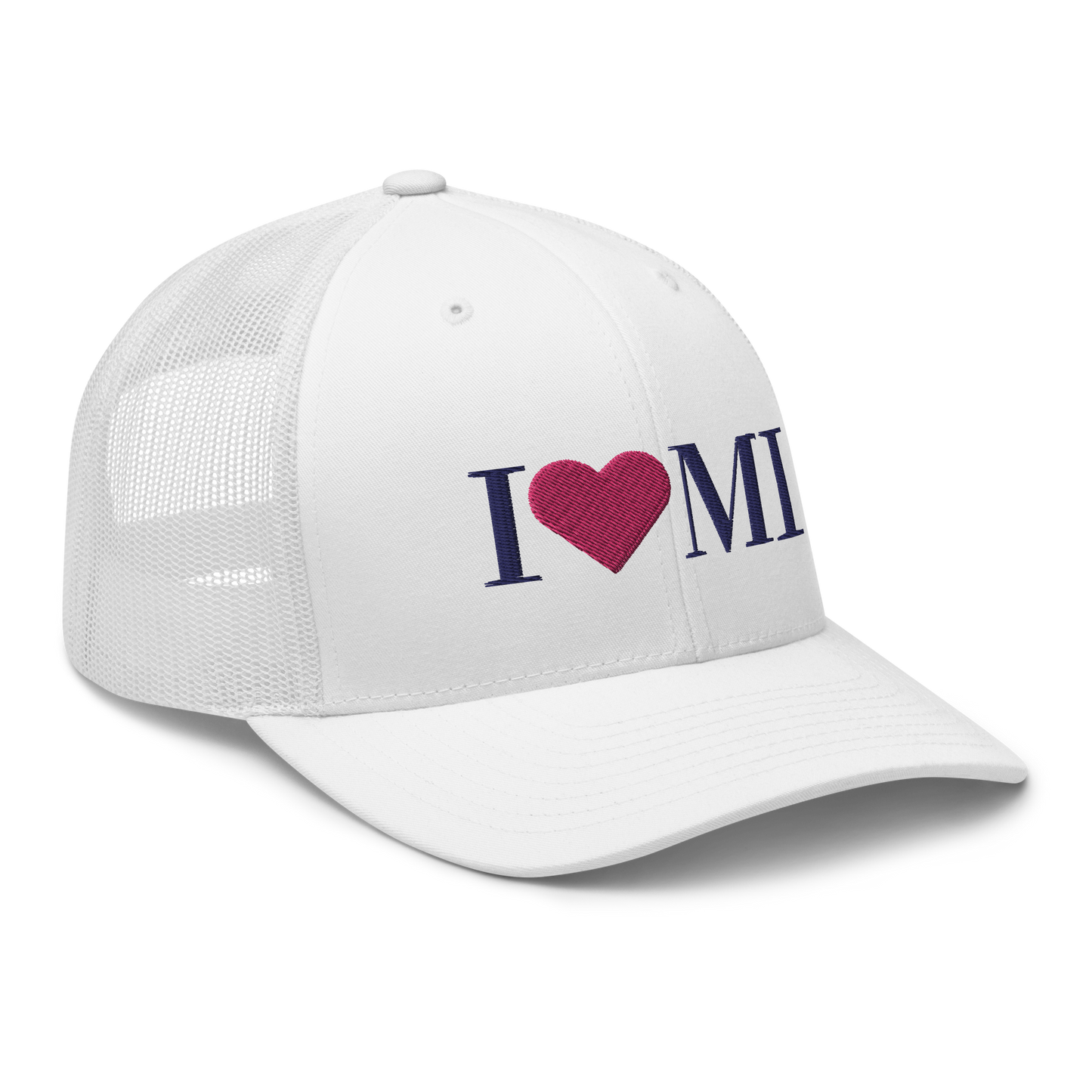 Michigan 'I ❤️ MI' Trucker Hat (Didone Font)