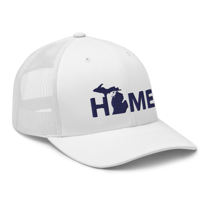 Michigan 'Home' Trucker Hat (Geometric Sans Font)