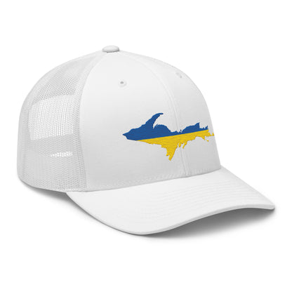 Michigan Upper Peninsula Trucker Hat (Ukraine Edition)